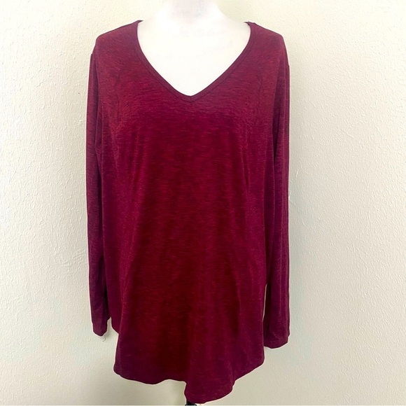 *LIVI Active Long Sleeve Thumb Holes Women Top Plus Size 22/24 Lace Strappy Back - Picture 1 of 7